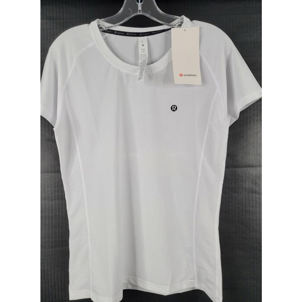 Lululemon Alone Tee Women’s White Short Sleeve Large NWT - Picture 5 of 9